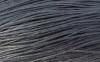 Echeveau de cordon de coton cire gris anthracite-1mm-68metres